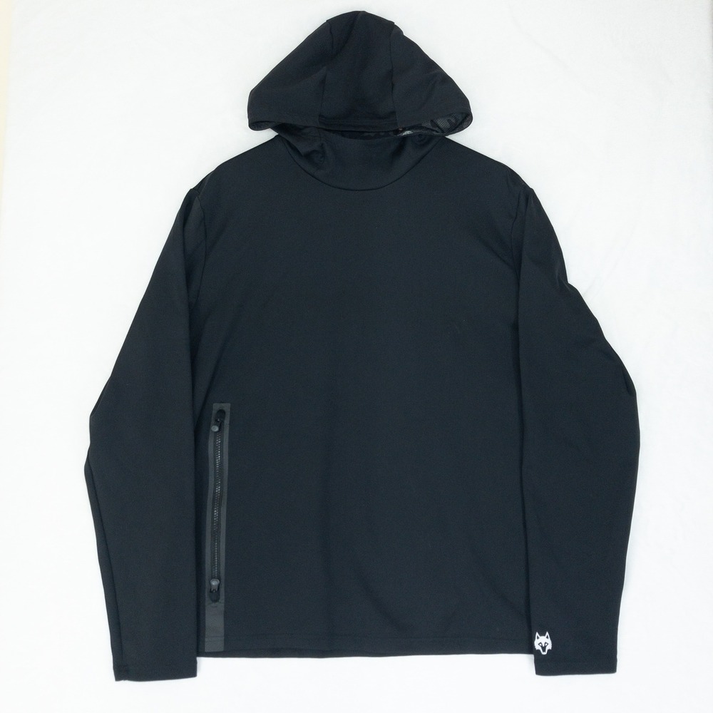 Greyson Hoodie Mens XL Black Long Sleeve Performance Pullover Activewear Chore